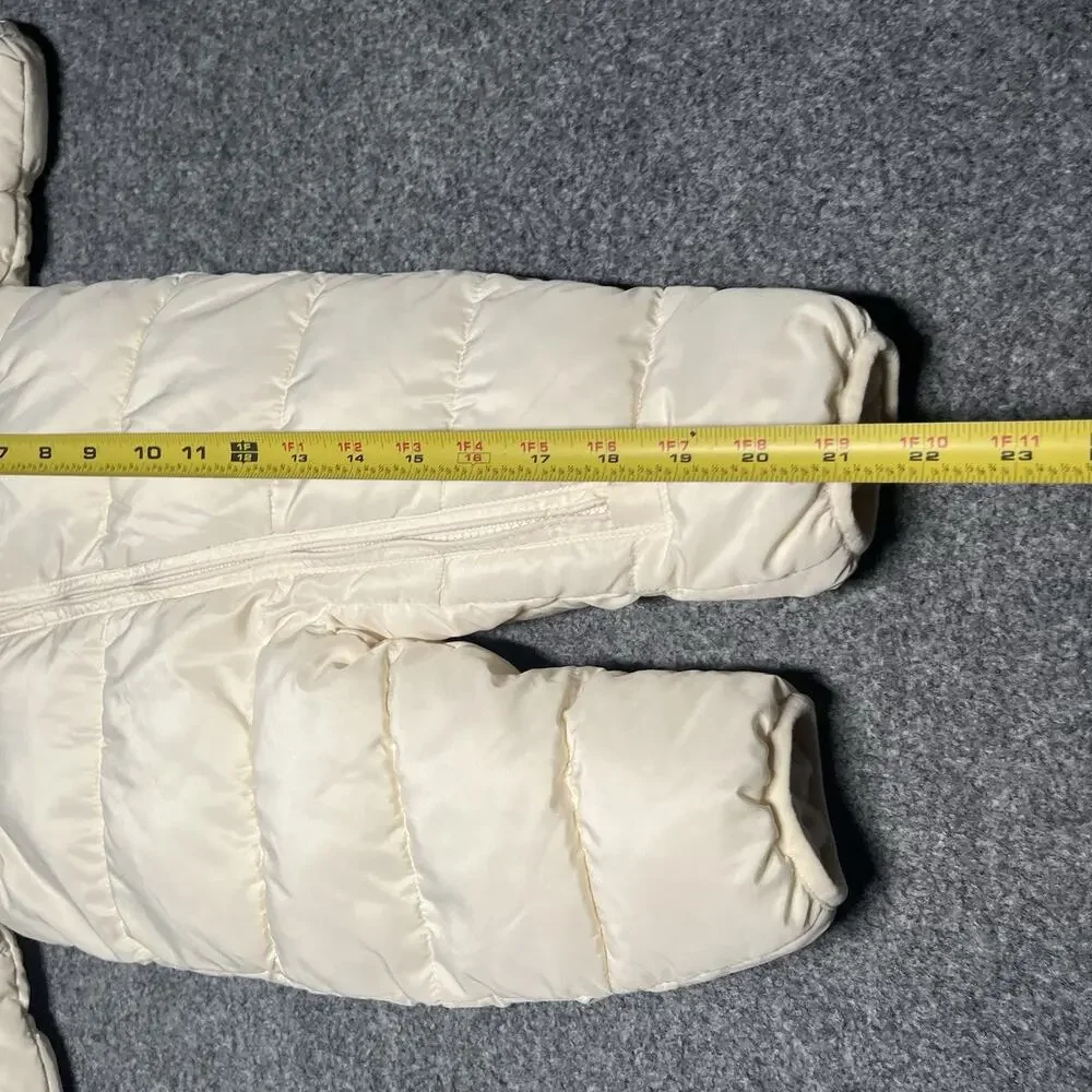 GAP Cream Puffer Hooded One-Piece Snowsuit